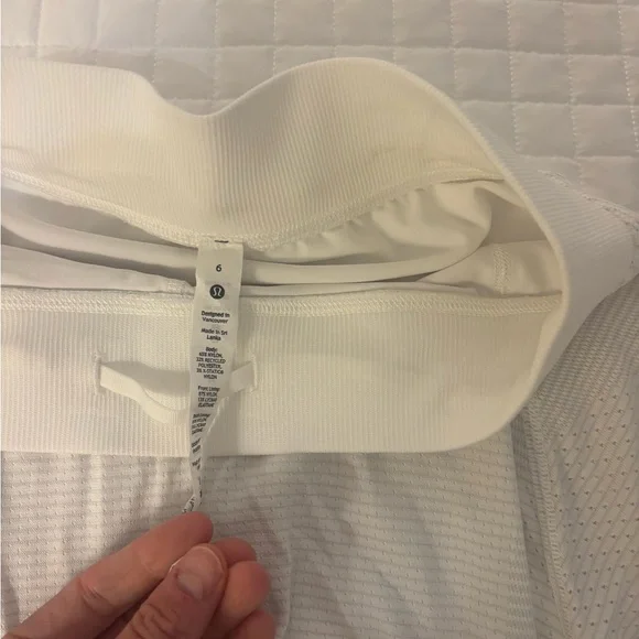 White Mesh tennis Skirt - Picture 2 of 2